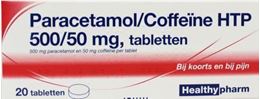 Afbeeldingen van Healthypharm Paracetamol 500mg coffeine 20tb